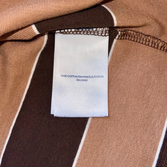 Lands’ End Striped Cotton Long-Sleeve Tee - Picture 7 of 9